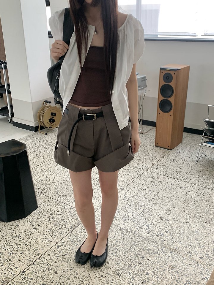 Logarden - Korean Women Fashion - #womensfashion - Roll-Up Half Pants - 10