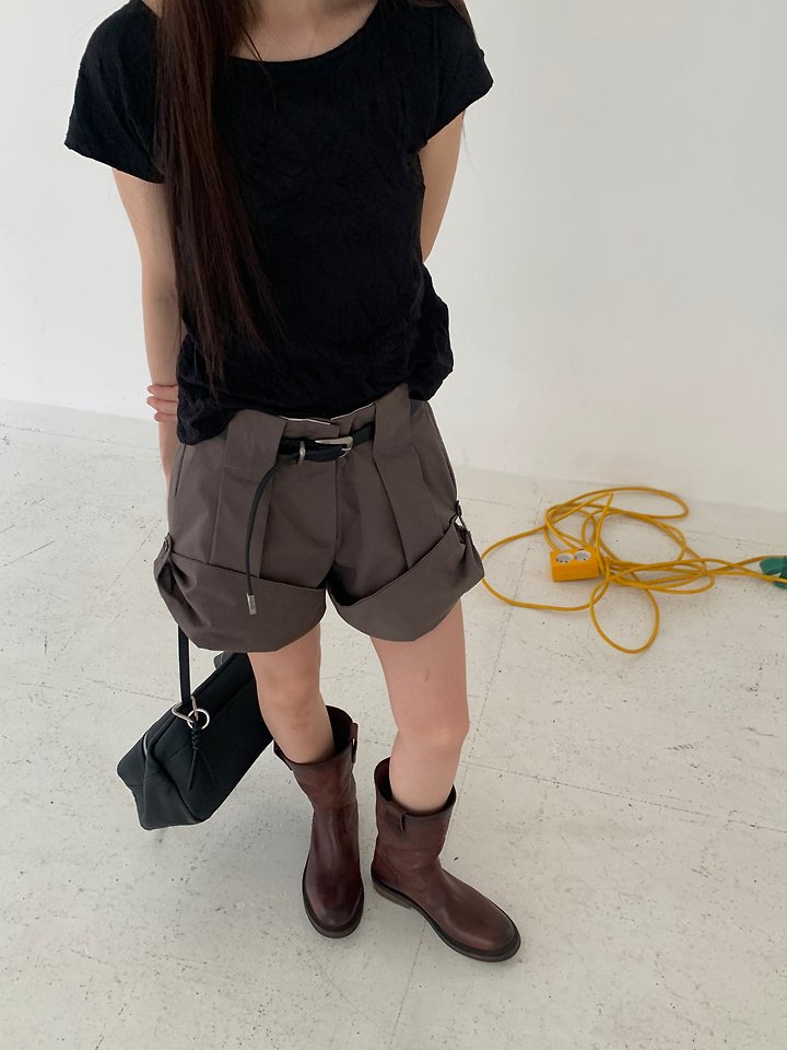 Logarden - Korean Women Fashion - #womensfashion - Roll-Up Half Pants - 12