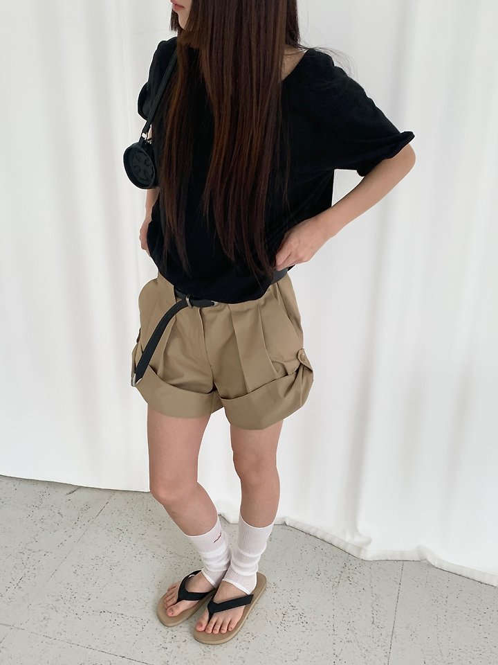 Logarden - Korean Women Fashion - #momslook - Roll-Up Half Pants - 4