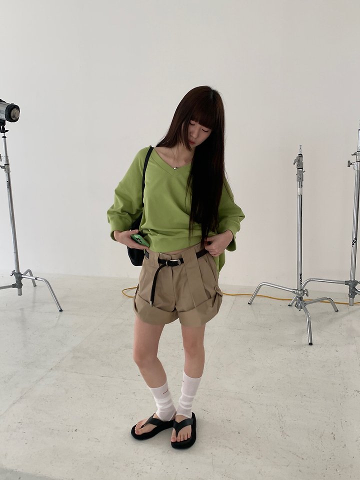 Logarden - Korean Women Fashion - #womensfashion - Roll-Up Half Pants - 6