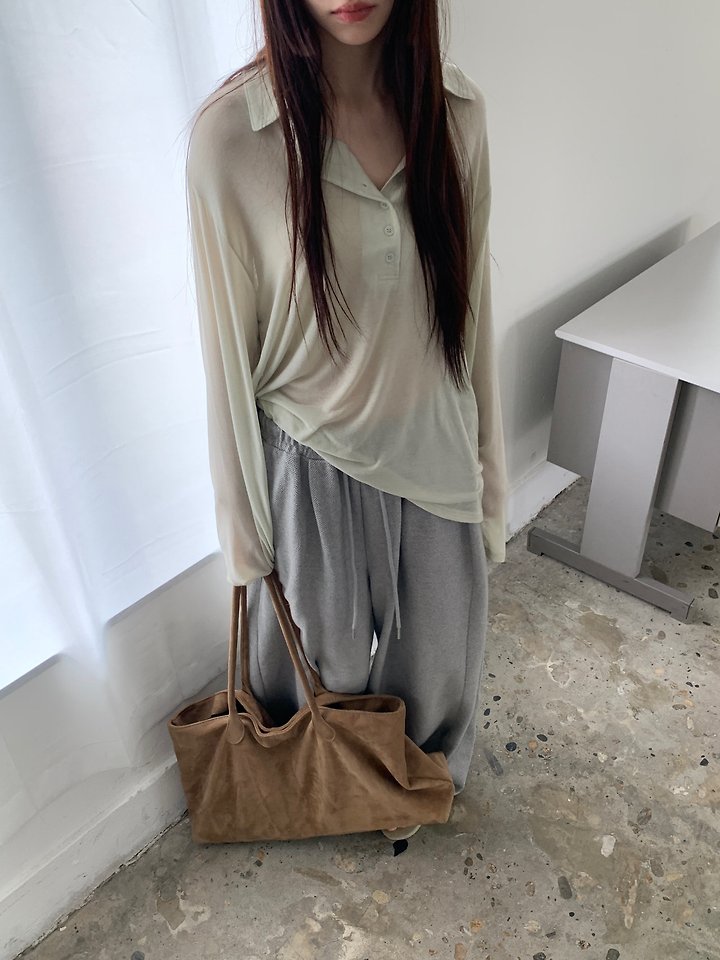 Logarden - Korean Women Fashion - #womensfashion - Button Collar Tee - 9