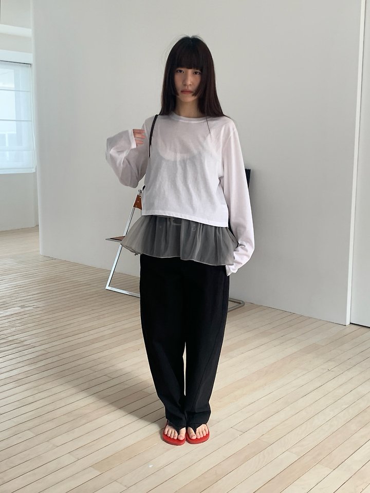 Logarden - Korean Women Fashion - #momslook - Lace Shirring Blouse - 4