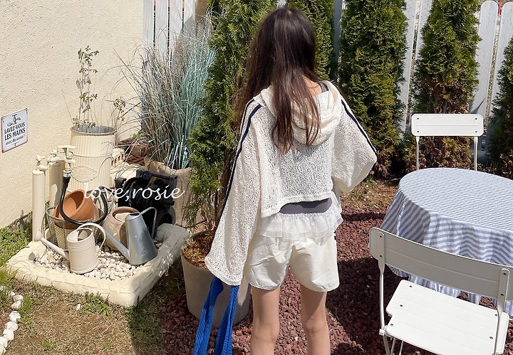 Love Rosie - Korean Children Fashion - #Kfashion4kids - Knit Lace Hood Tape Tee - 10