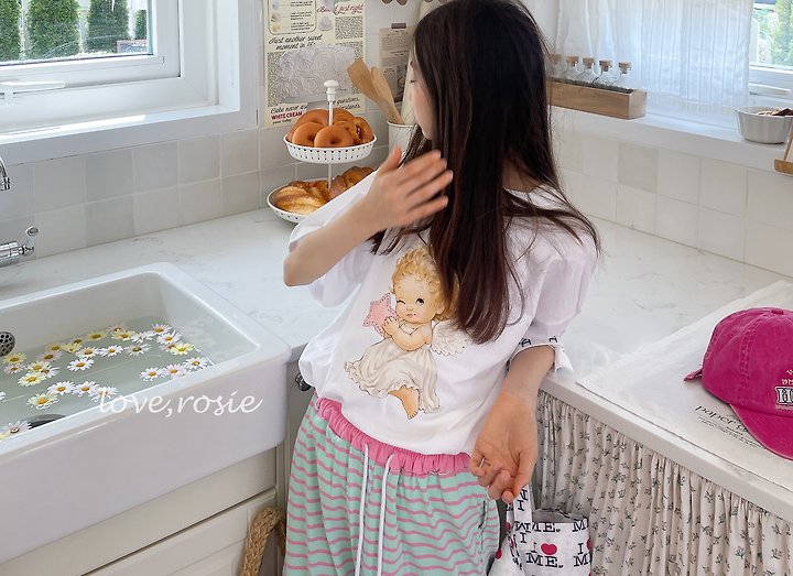 Love Rosie - Korean Children Fashion - #childofig - Angel Loose Boxy Tee - 6