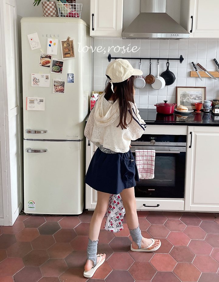 Love Rosie - Korean Children Fashion - #childrensboutique - Knit Lace Hood Tape Tee - 4
