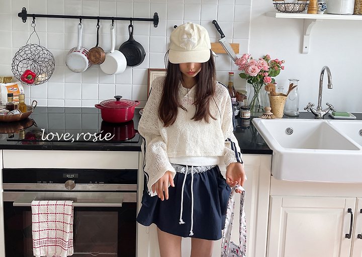 Love Rosie - Korean Children Fashion - #discoveringself - Knit Lace Hood Tape Tee - 5