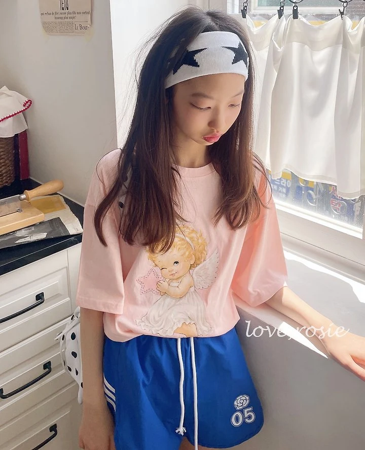 Love Rosie - Korean Children Fashion - #discoveringself - Angel Loose Boxy Tee - 10