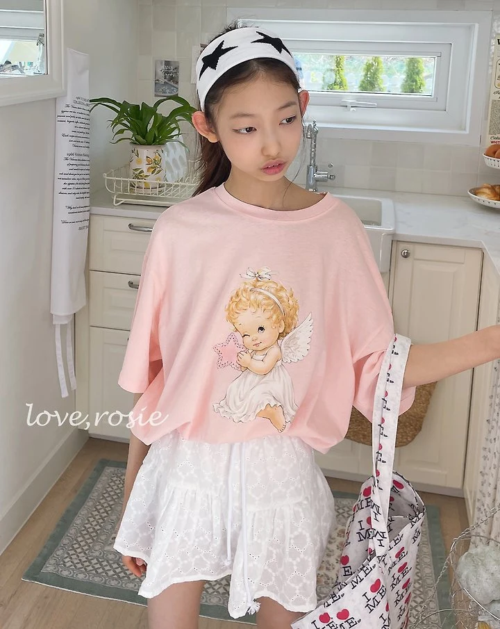 Love Rosie - Korean Children Fashion - #fashionkids - Angel Loose Boxy Tee - 11