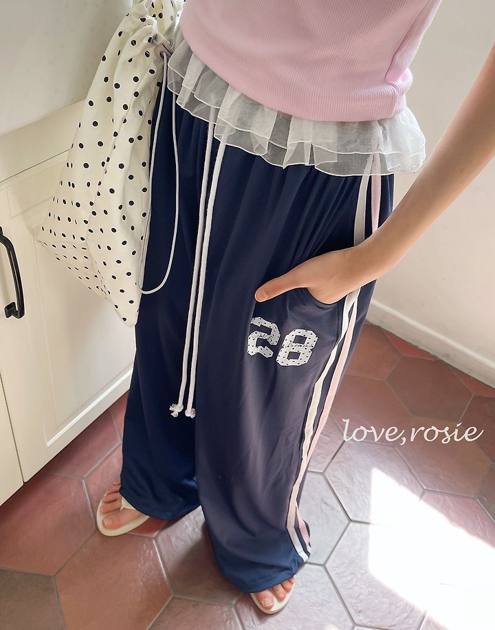 Love Rosie - Korean Children Fashion - #fashionkids - Mesh Tape 2-Way Pants - 10