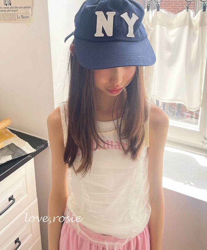 Love Rosie - Korean Children Fashion - #fashionkids - Ribbed Blue Marine Top - 3