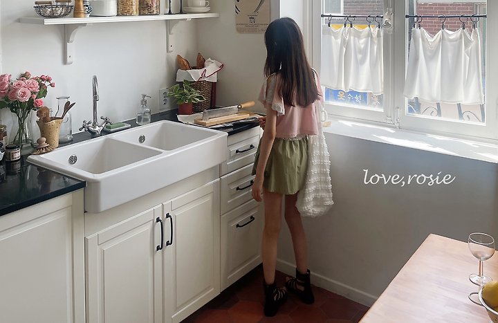 Love Rosie - Korean Children Fashion - #kidsshorts - Shoulder Slit Lace Tee - 5