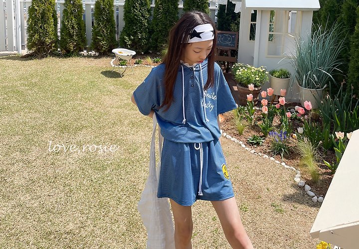 Love Rosie - Korean Children Fashion - #kidsshorts - ST Hoodie Set - 3