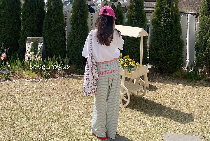 Love Rosie - Korean Children Fashion - #kidsshorts - ST Striped Loose Pants - 2