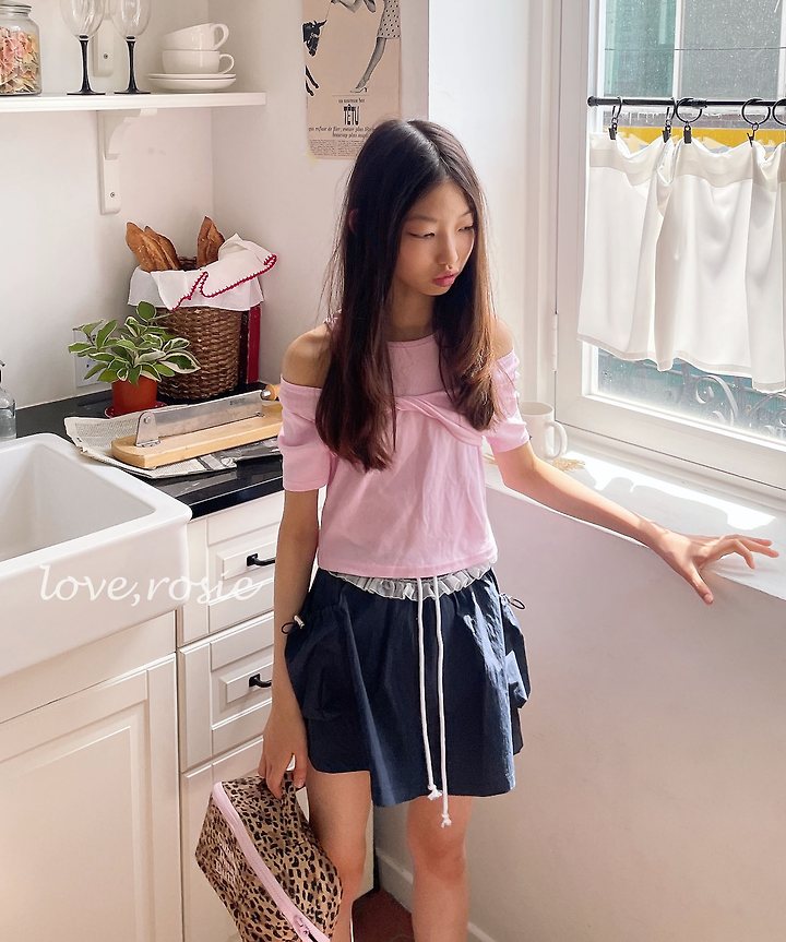 Love Rosie - Korean Children Fashion - #kidzfashiontrend - Front Ribbon Layered Slim Tee - 7