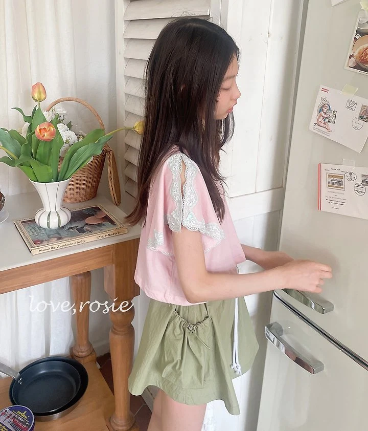 Love Rosie - Korean Children Fashion - #littlefashionista - Shoulder Slit Lace Tee - 9