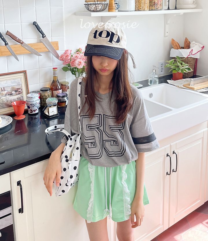 Love Rosie - Korean Children Fashion - #magicofchildhood - Number V-Neck Boxy Tee - 11