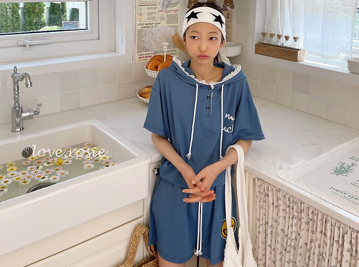 Love Rosie - Korean Children Fashion - #magicofchildhood - ST Hoodie Set - 8