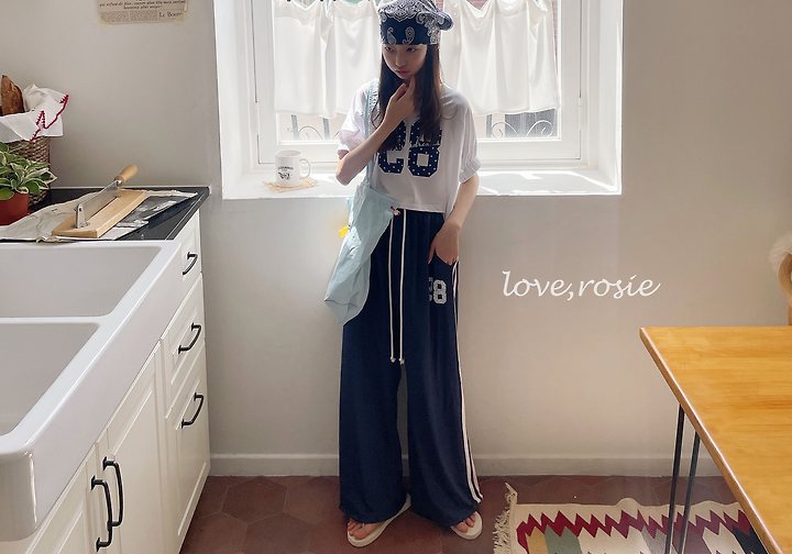 Love Rosie - Korean Children Fashion - #minifashionista - Mesh Tape 2-Way Pants - 3