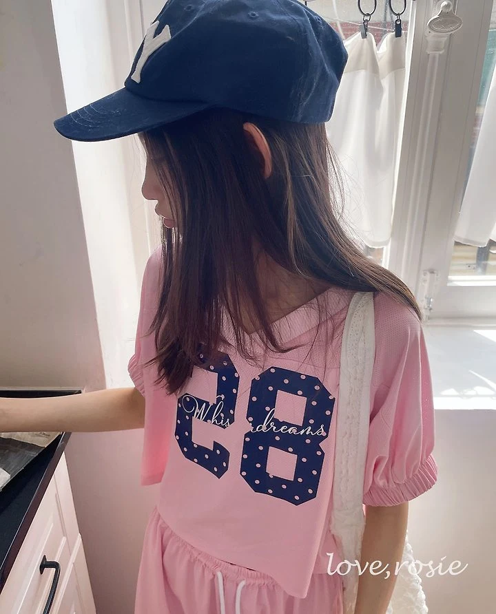 Love Rosie - Korean Children Fashion - #minifashionista - Mesh Puff Crop Tee - 12