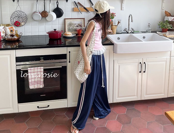 Love Rosie - Korean Children Fashion - #minifashionista - Mesh Tape 2-Way Pants - 4