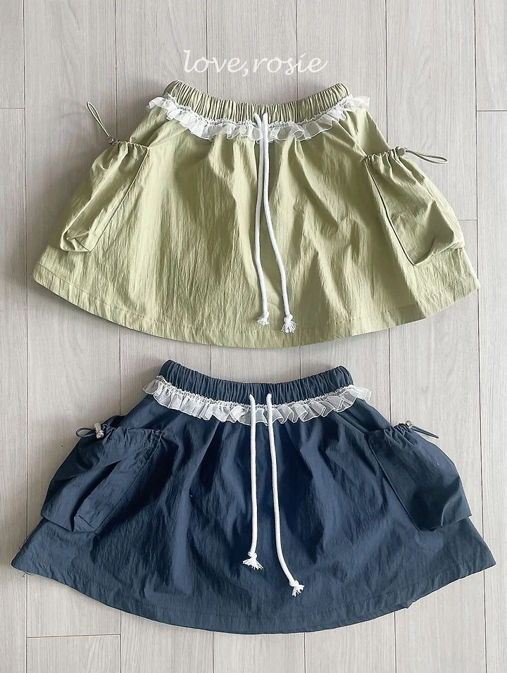 Love Rosie - Korean Children Fashion - #prettylittlegirls - Cargo Lace Skirt