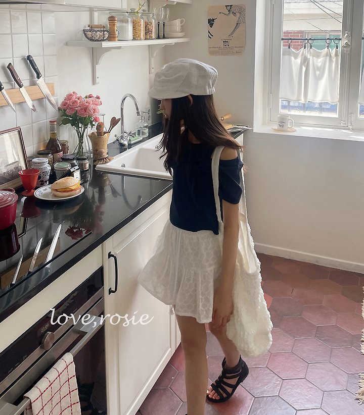 Love Rosie - Korean Children Fashion - #prettylittlegirls - Front Ribbon Layered Slim Tee - 12