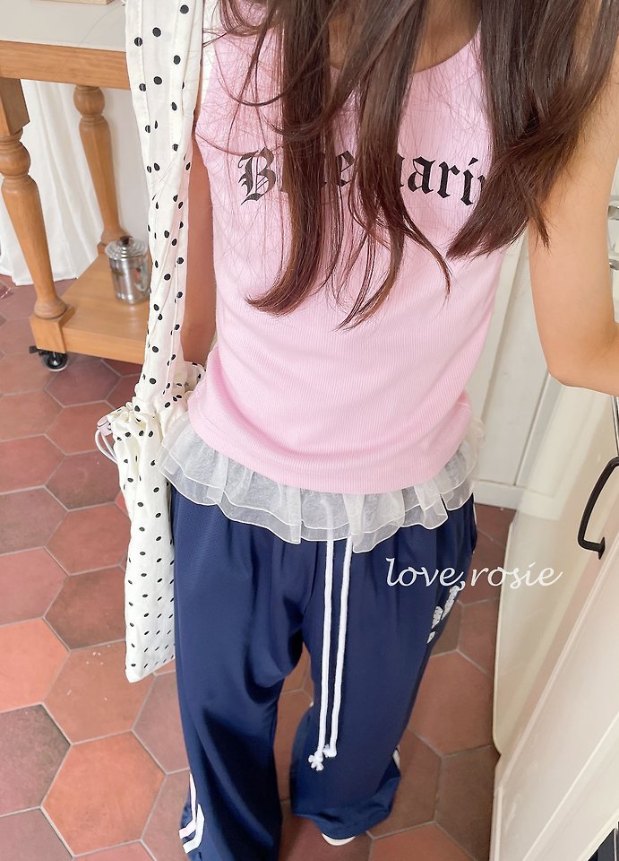 Love Rosie - Korean Children Fashion - #todddlerfashion - Ribbed Blue Marine Top - 12