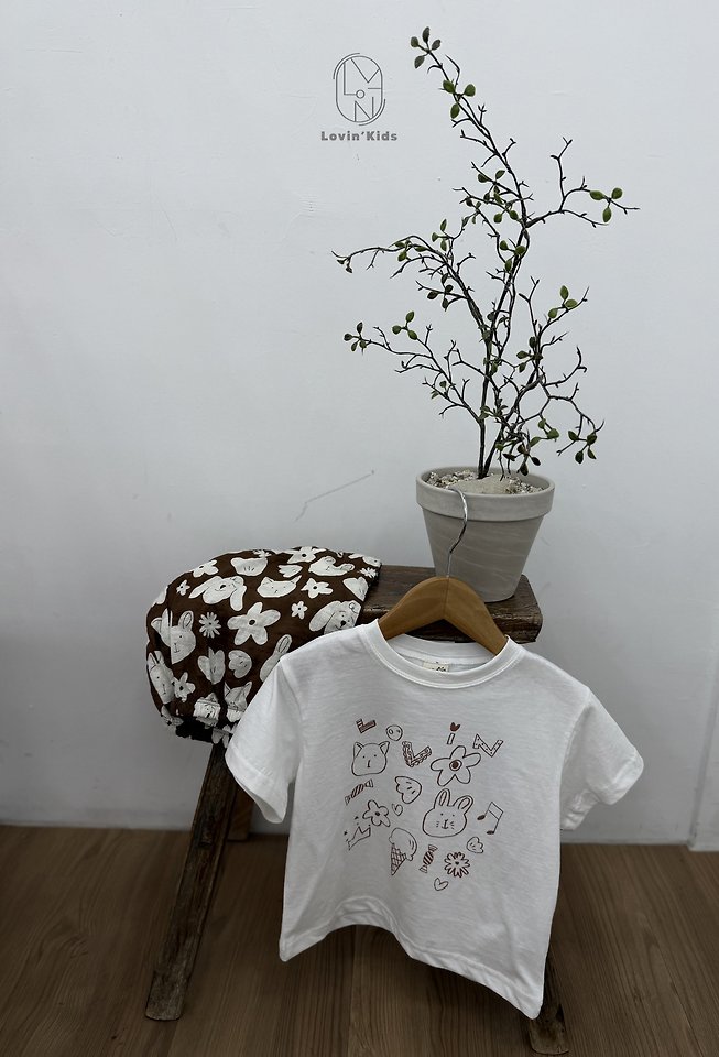Lovin - Korean Baby Fashion - #babyboutique - Sketch Tee - 10