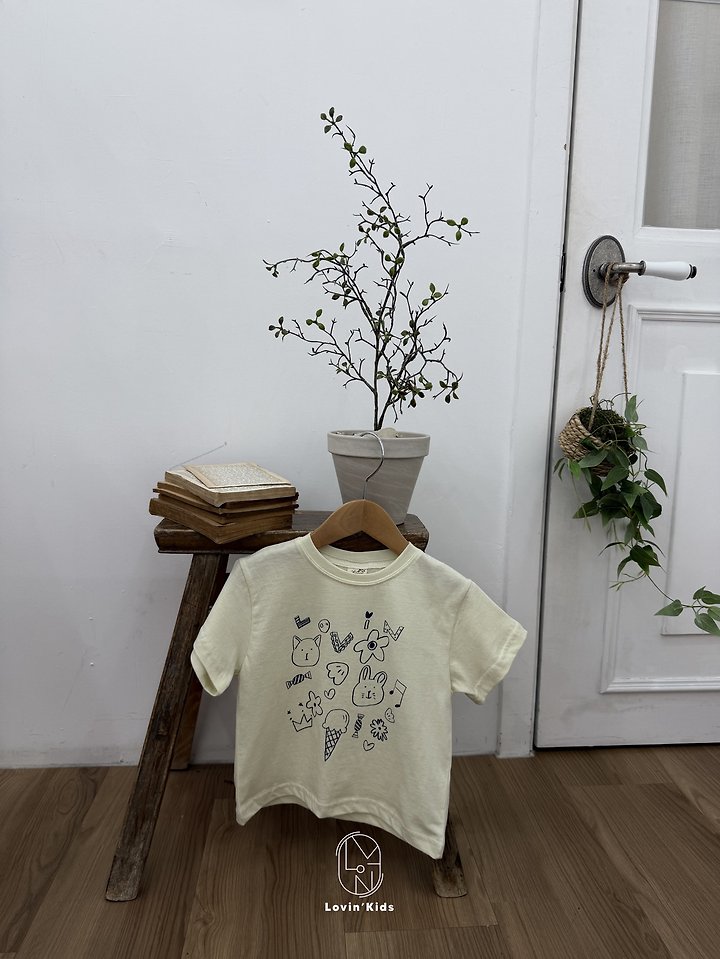 Lovin - Korean Baby Fashion - #babyboutique - Sketch Tee - 9