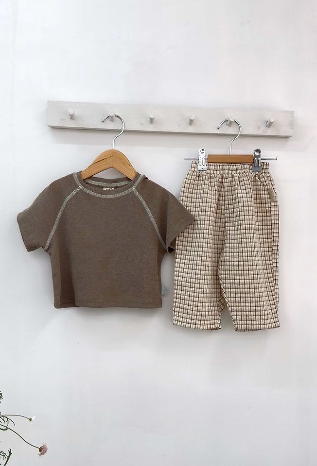 Lovin - Korean Baby Fashion - #babyboutique - Soft Check Pants - 12