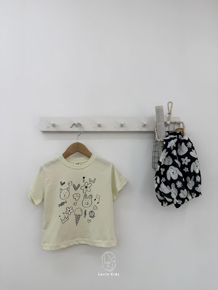 Lovin - Korean Baby Fashion - #babyclothing - Sketch Tee - 12