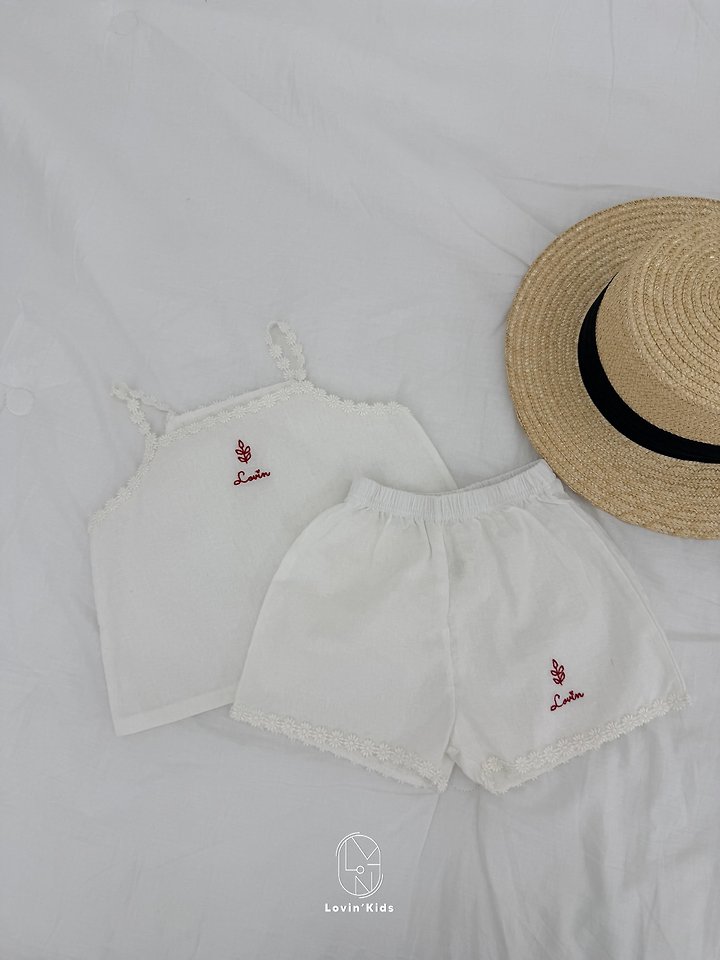 Lovin - Korean Baby Fashion - #babyfashion - Love Red Embroidery Top - 8