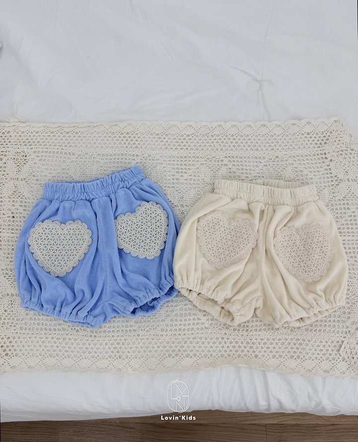 Lovin - Korean Baby Fashion - #babyclothing - Terry Heart Pants - 4