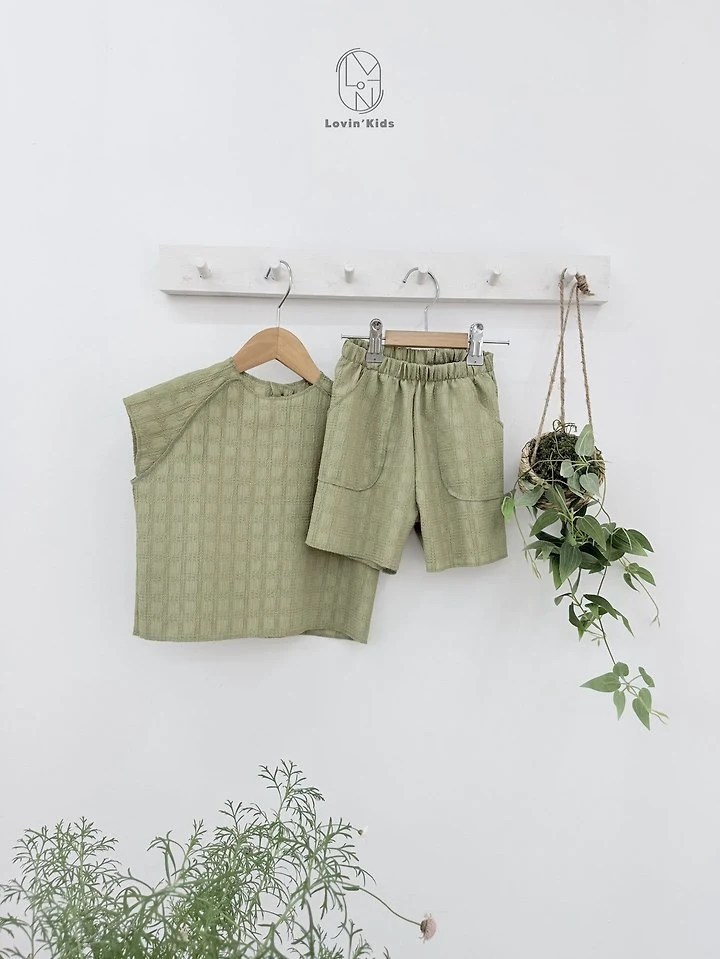 Lovin - Korean Baby Fashion - #babyfever - Cube Raglan Tee - 7