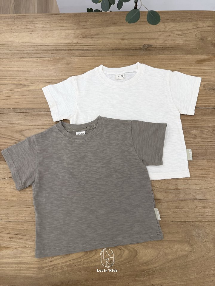 Lovin - Korean Baby Fashion - #babyfever - Slub Basic Tee - 4