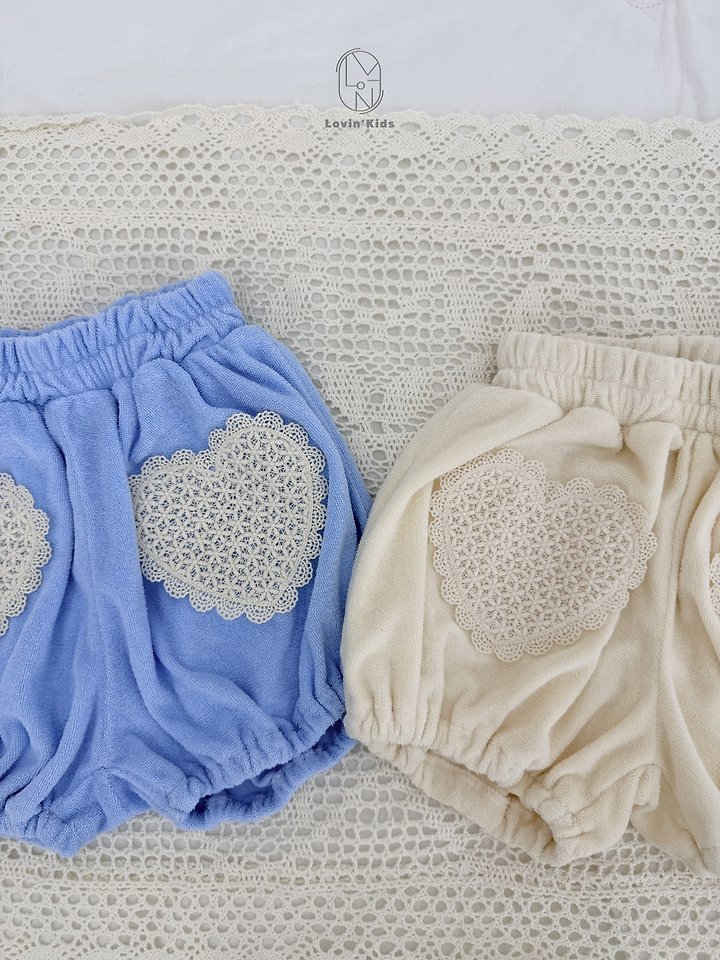 Lovin - Korean Baby Fashion - #babygirlfashion - Terry Heart Pants - 6