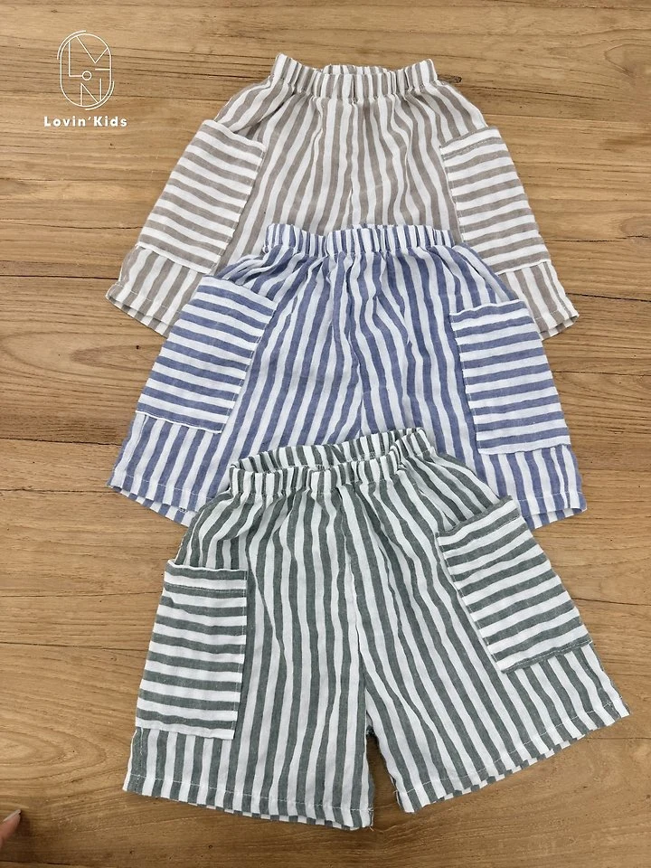 Lovin - Korean Baby Fashion - #babyoninstagram - Breeze Stripe Pants - 3