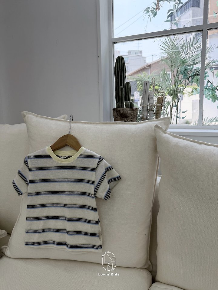 Lovin - Korean Baby Fashion - #babyootd - Soda Pop Stripe Tee - 8