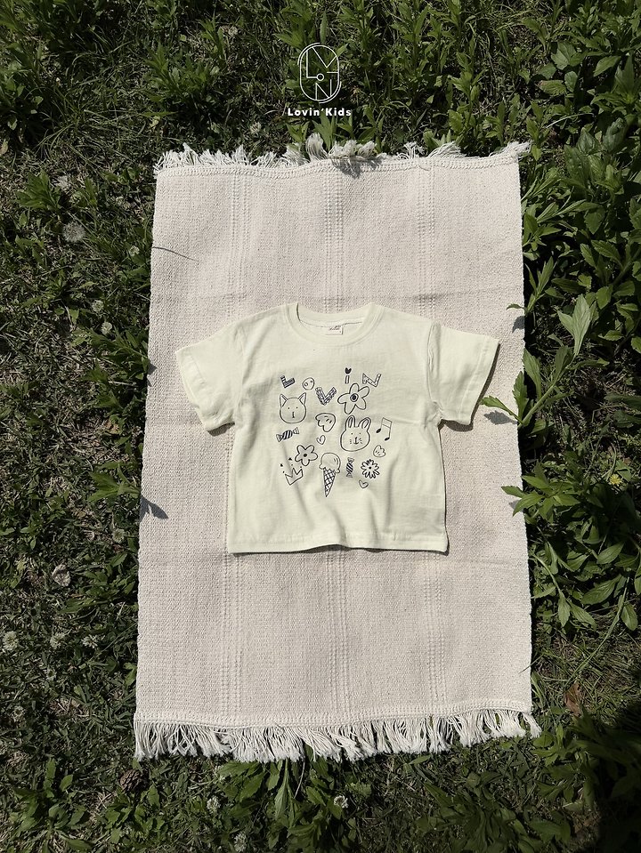 Lovin - Korean Baby Fashion - #babyootd - Sketch Tee - 3