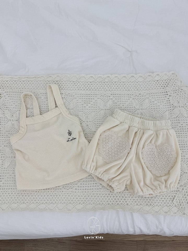 Lovin - Korean Baby Fashion - #babyootd - Terry Heart Pants - 9