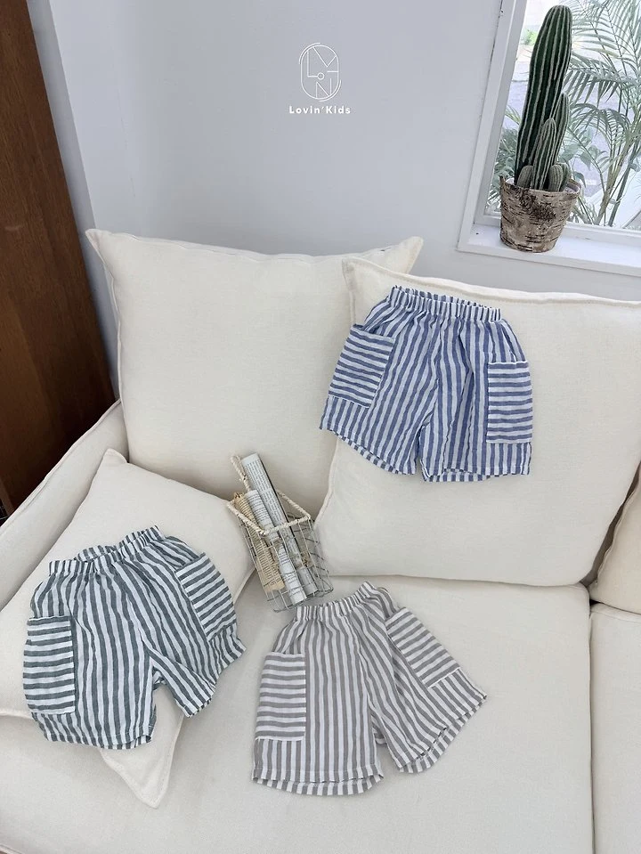 Lovin - Korean Baby Fashion - #babyoninstagram - Breeze Stripe Pants - 4
