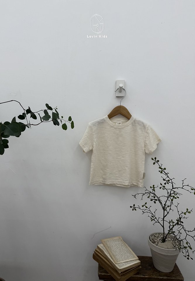 Lovin - Korean Baby Fashion - #babyoutfit - Slub Basic Tee - 8