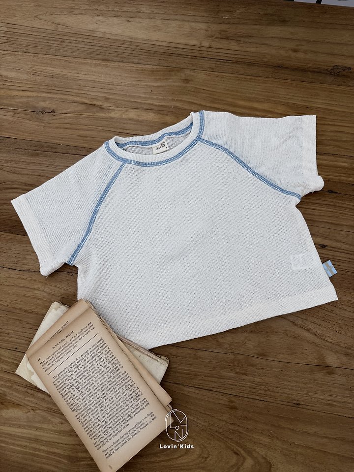Lovin - Korean Baby Fashion - #babyoutfit - Air Mesh Tee - 7