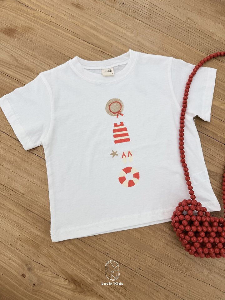 Lovin - Korean Baby Fashion - #babyoutfit - Vacance Tee - 7