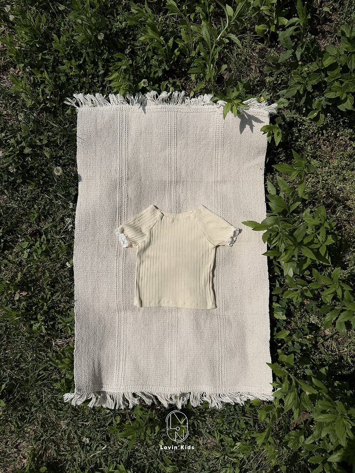 Lovin - Korean Baby Fashion - #babyoutfit - Pure Rib Tee - 3