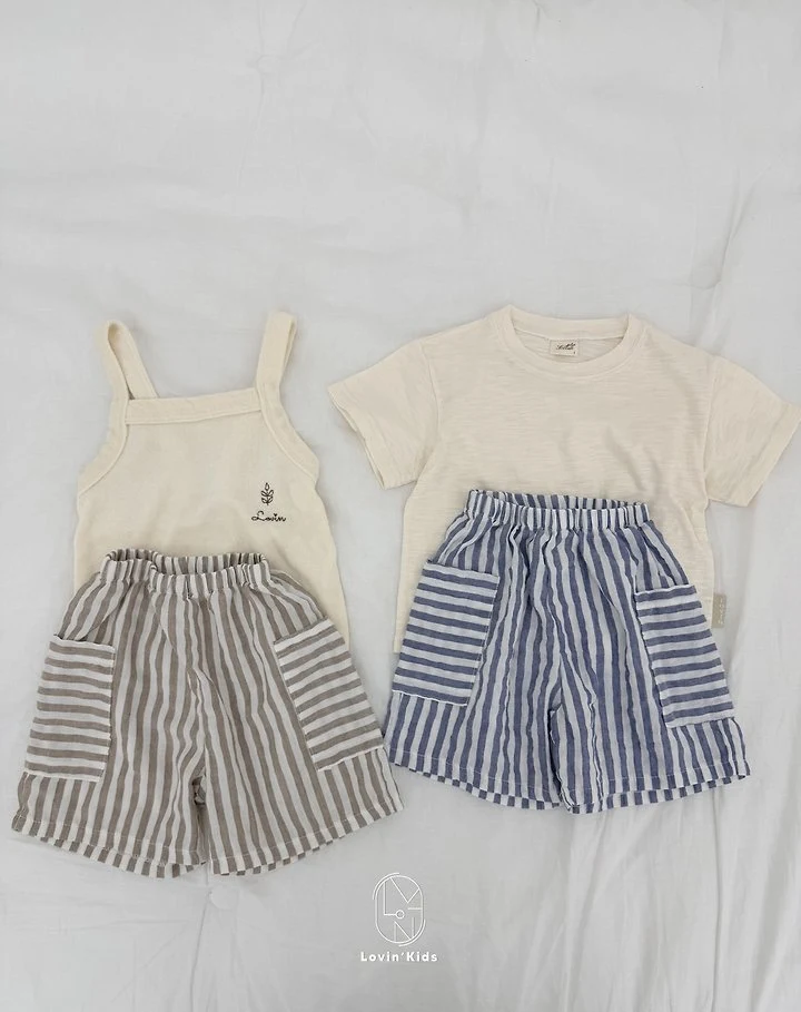 Lovin - Korean Baby Fashion - #babyoutfit - Breeze Stripe Pants - 5