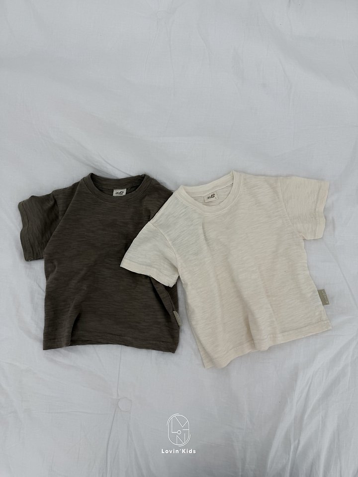 Lovin - Korean Baby Fashion - #babywear - Slub Basic Tee - 10