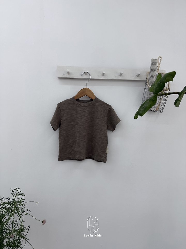 Lovin - Korean Baby Fashion - #onlinebabyboutique - Slub Basic Tee - 11
