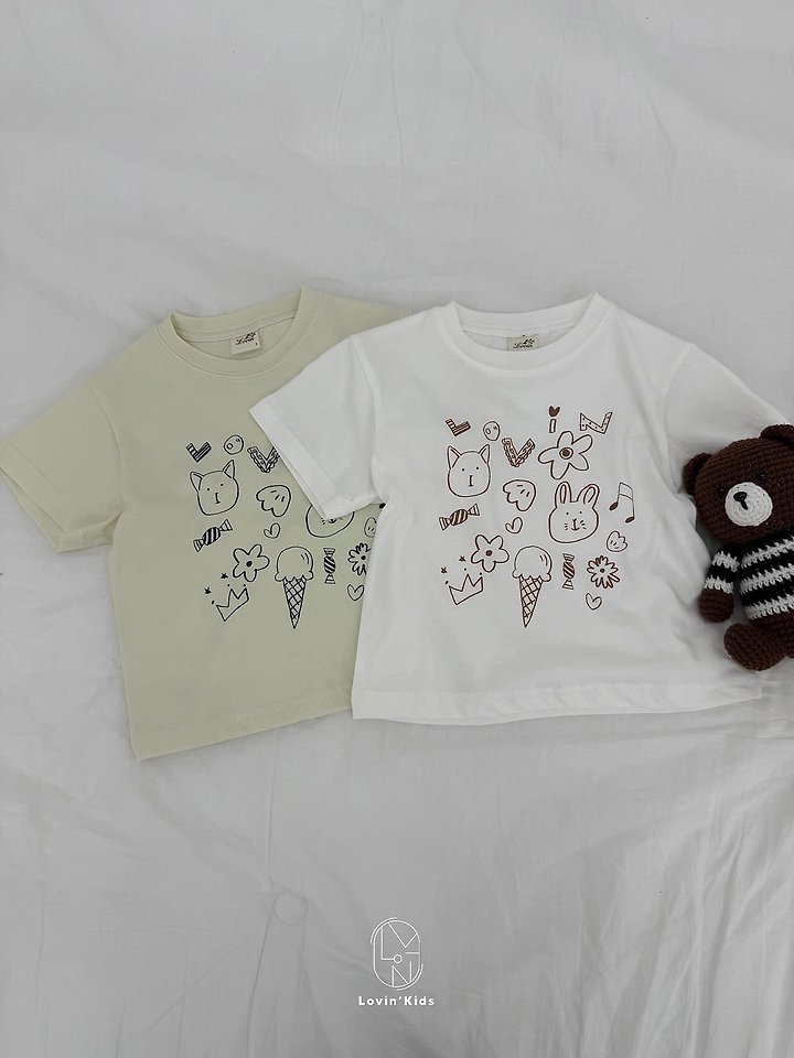 Lovin - Korean Baby Fashion - #onlinebabyboutique - Sketch Tee - 7