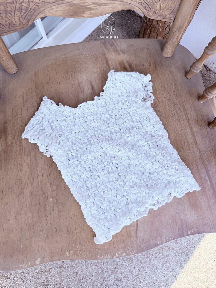 Lovin - Korean Baby Fashion - #onlinebabyboutique - Bubble Lace Tee - 5